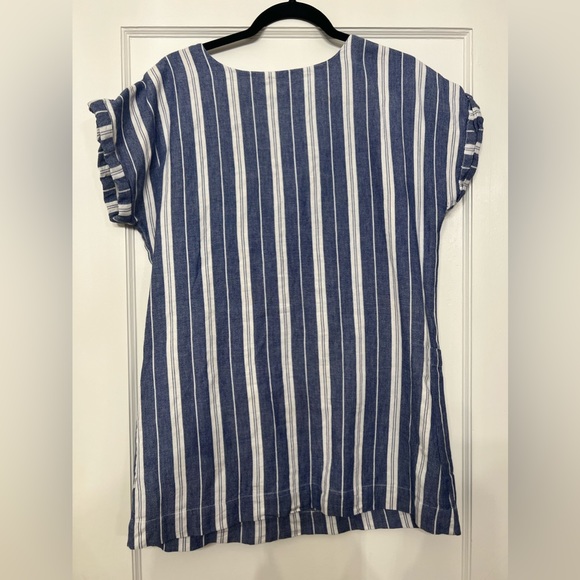 Tularosa blue and white striped tassel tunic dress size small - Picture 9 of 11